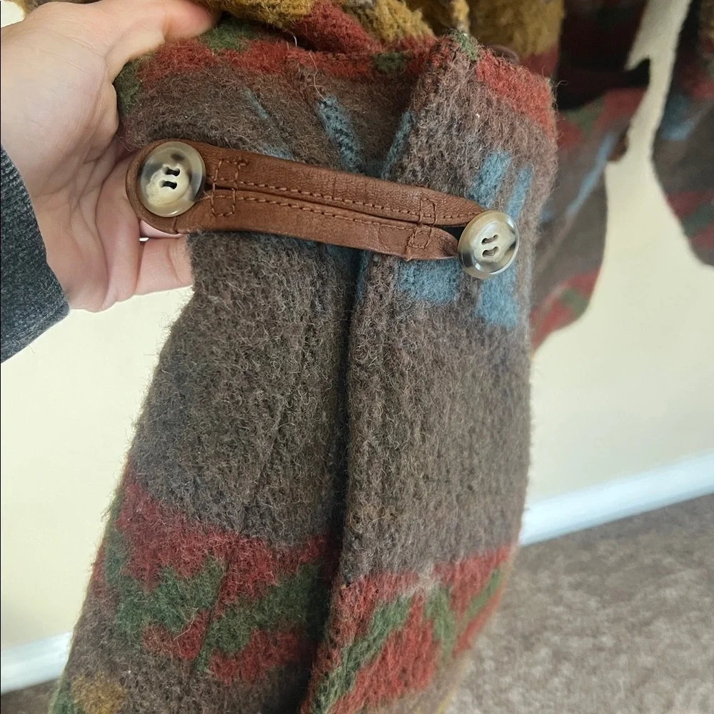 Robert comstock wool blend southwest style coat